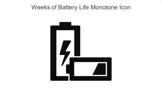 Weeks Of Battery Life Monotone Icon In Powerpoint Pptx Png And Editable Eps Format