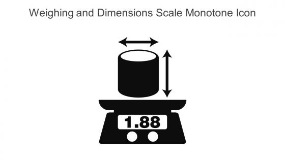 Weighing And Dimensions Scale Monotone Icon In Powerpoint Pptx Png And Editable Eps Format