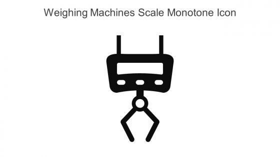 Weighing Machines Scale Monotone Icon In Powerpoint Pptx Png And Editable Eps Format