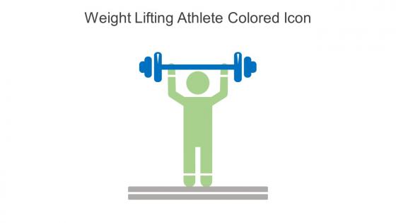 Weight Lifting Athlete Colored Icon In Powerpoint Pptx Png And Editable Eps Format