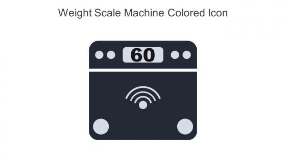 Weight Scale Machine Colored Icon In Powerpoint Pptx Png And Editable Eps Format
