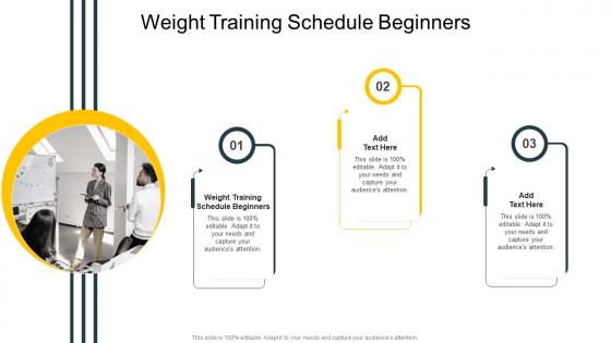 Weight Training Schedule Beginners In Powerpoint And Google Slides Cpb