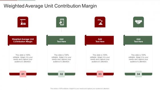 Weighted Average Unit Contribution Margin In Powerpoint And Google Slides Cpb