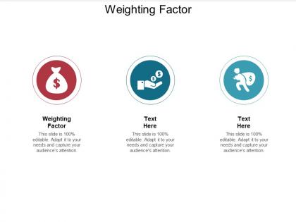 Weighting factor ppt powerpoint presentation summary layouts cpb