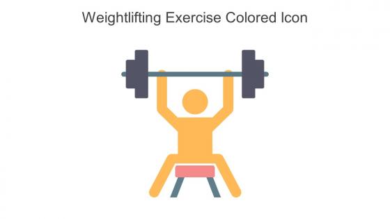 Weightlifting Exercise Colored Icon In Powerpoint Pptx Png And Editable Eps Format