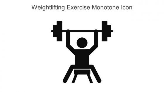 Weightlifting Exercise Monotone Icon In Powerpoint Pptx Png And Editable Eps Format