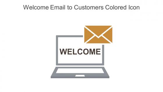Welcome Email To Customers Colored Icon In Powerpoint Pptx Png And Editable Eps Format