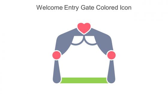 Welcome Entry Gate Colored Icon In Powerpoint Pptx Png And Editable Eps Format