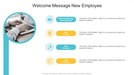 Welcome Message New Employee In Powerpoint And Google Slides Cpb