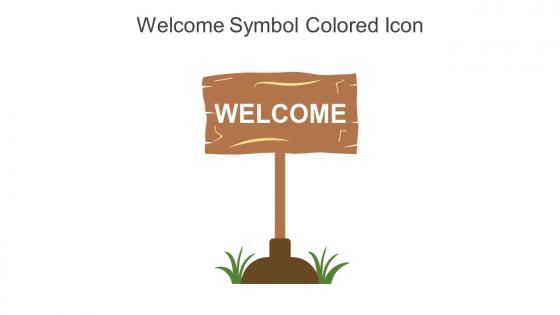 Welcome Symbol Colored Icon In Powerpoint Pptx Png And Editable Eps Format