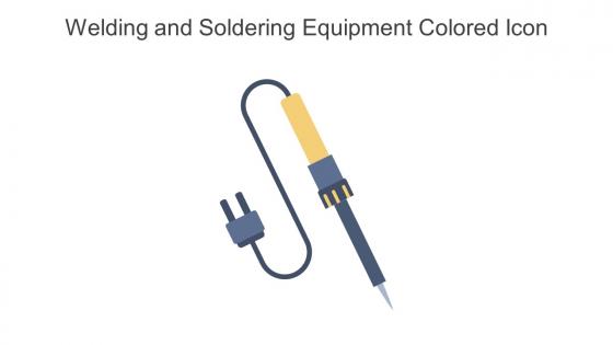 Welding And Soldering Equipment Colored Icon In Powerpoint Pptx Png And Editable Eps Format