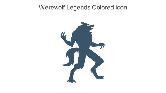 Werewolf Legends Colored Icon In Powerpoint Pptx Png And Editable Eps Format
