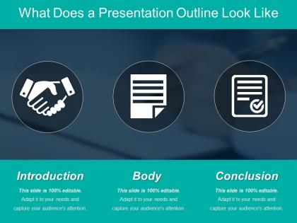 What does a presentation outline look like ppt image