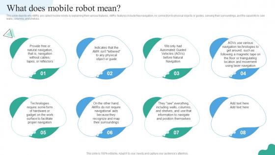 What Does Mobile Robot Mean Autonomous Mobile Robots It