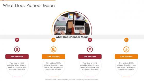 What Does Pioneer Mean In Powerpoint And Google Slides Cpp