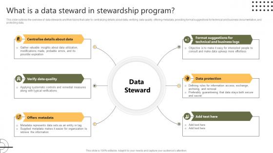 What Is A Data Steward In Stewardship Program Stewardship By Systems Model
