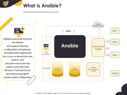 What is ansible system configuration ppt powerpoint presentation infographic template