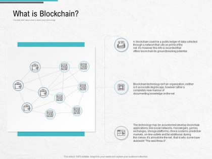What is blockchain blockchain architecture design and use cases ppt infographics
