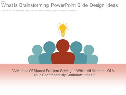 What is brainstorming powerpoint slide design ideas