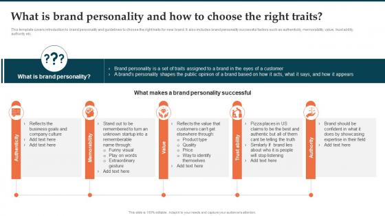 What Is Brand Personality And How To Choose The Right Traits Brand Launch Plan Ppt Icons