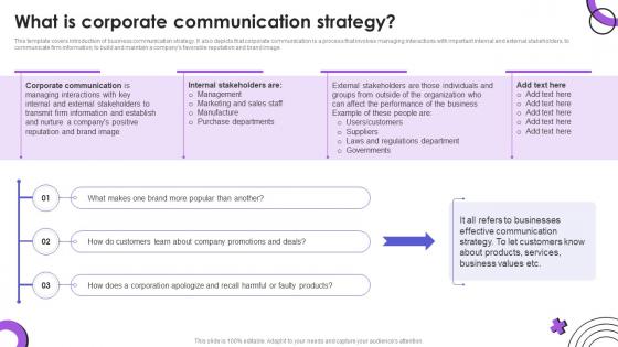 What Is Corporate Communication Strategy Event Communication