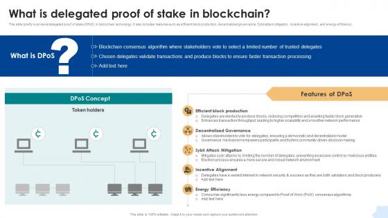 What Is Delegated Proof Of Stake In Blockchain Consensus Mechanisms In Blockchain BCT SS V