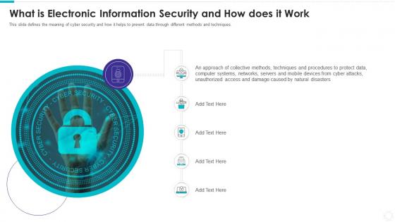 What is electronic information security and how does it work