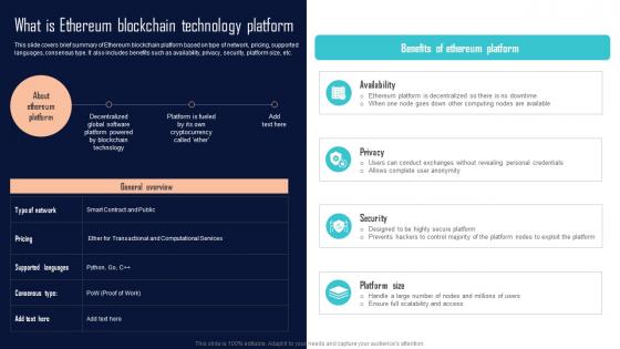 What Is Ethereum Blockchain Technology Platform Comprehensive Evaluation BCT SS