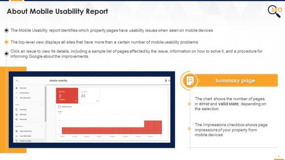 What is mobile usability report in google search console edu ppt