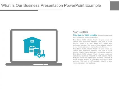 What is our business presentation powerpoint example