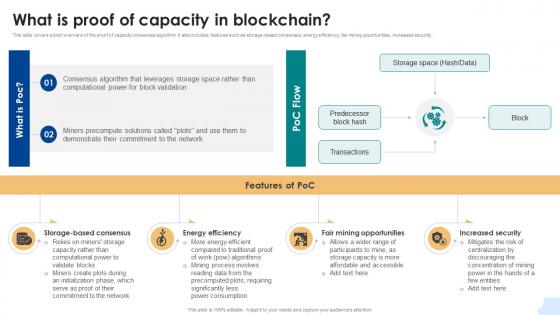 What Is Proof Of Capacity In Blockchain Consensus Mechanisms In Blockchain BCT SS V