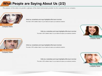 What people are saying about us m1396 ppt powerpoint presentation model example file