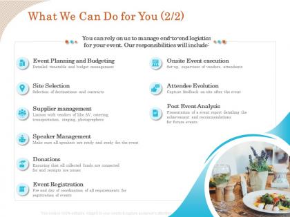 What we can do for you selection ppt ideas