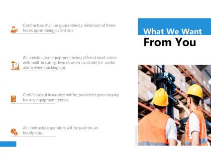 What we want from you ppt powerpoint presentation file pictures
