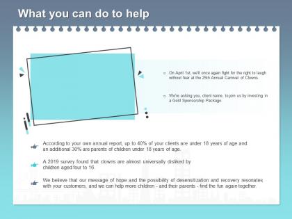 What you can do to help l1773 ppt powerpoint presentation layouts inspiration
