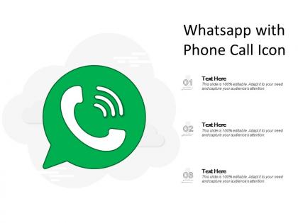 Whatsapp with phone call icon