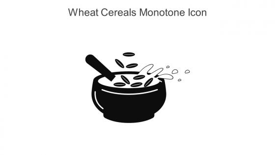 Wheat Cereals Monotone Icon In Powerpoint Pptx Png And Editable Eps Format