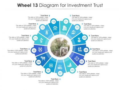 Wheel 13 diagram for investment trust infographic template