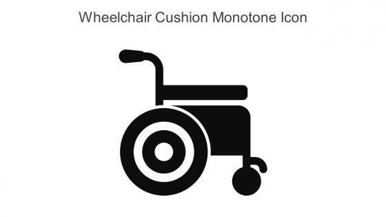 Wheelchair Cushion Monotone Icon In Powerpoint Pptx Png And Editable Eps Format