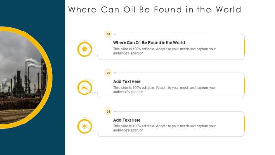 Where Can Oil Be Found In The World In Powerpoint And Google Slides Cpp