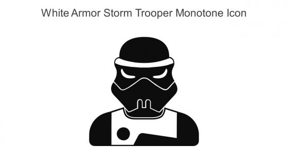White Armor Storm Trooper Monotone Icon In Powerpoint Pptx Png And Editable Eps Format