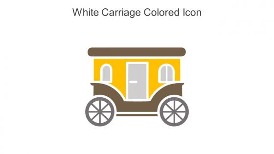 White Carriage Colored Icon In Powerpoint Pptx Png And Editable Eps Format