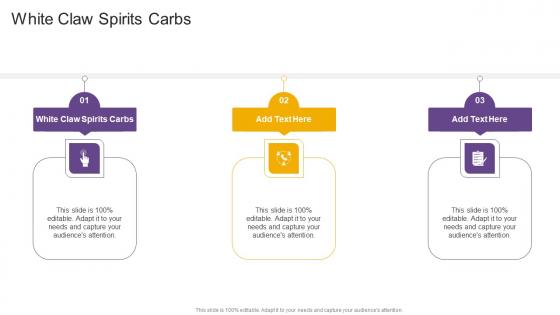 White Claw Spirits Carbs In Powerpoint And Google Slides Cpb