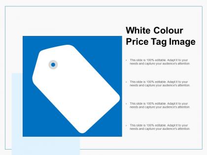 White colour price tag image