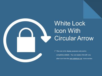 White lock icon with circular arrow