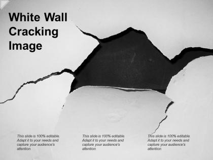 White wall cracking image