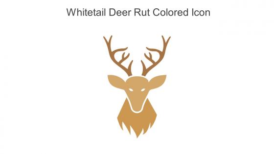 Whitetail Deer Rut Colored Icon In Powerpoint Pptx Png And Editable Eps Format