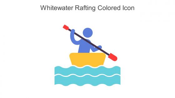 Whitewater Rafting Colored Icon In Powerpoint Pptx Png And Editable Eps Format
