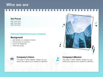 Who we are l1774 ppt powerpoint presentation icon templates