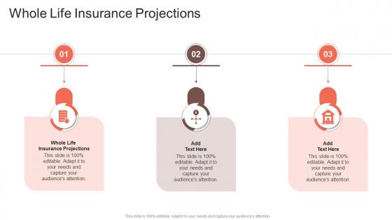 Whole Life Insurance Projections In Powerpoint And Google Slides Cpb